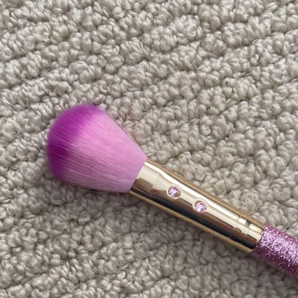 NEW Slmissglam Beauty Makeup Brush Sparkly Pink Ombré Powder Tool NWOT - Picture 2 of 6